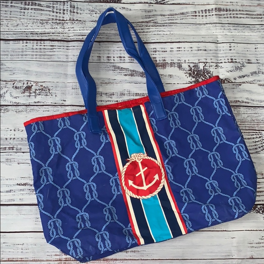 Nautical Anchor Tote Bag